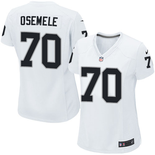 Women's Elite Kelechi Osemele Nike Jersey White Road - #70 NFL Oakland Raiders